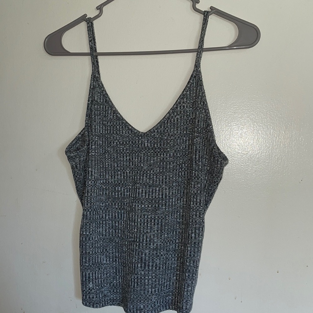 Grey crop tank